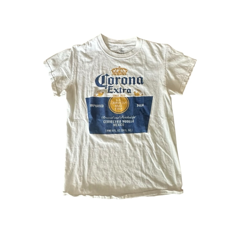 Corona White Cotton Tee